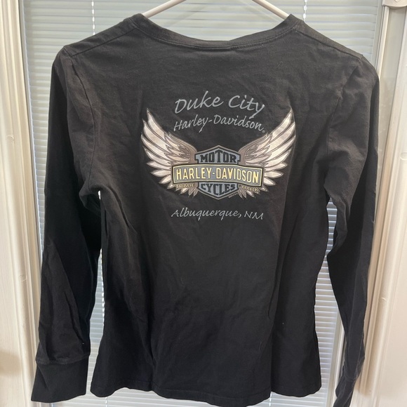 Harley-Davidson Black Long Sleeve Tee with Graphic Design - Picture 4 of 4